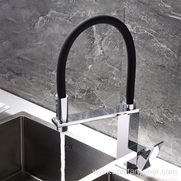 New Design Pull Out Rubber Pipe Faucet